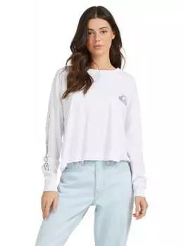 Оверсайз Лонгслив Из Органического Хлопка Quiksilver Womens Oversized Crop