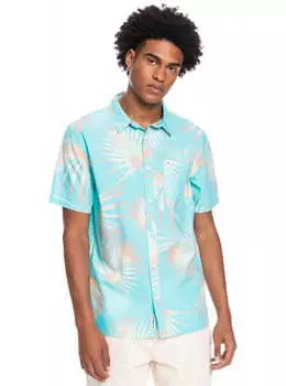 Рубашка С Коротким Рукавом Quiksilver Pop Tropic Angel Blue Pop Tropi