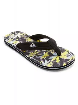 Сланцы Quiksilver Molokai Layback Black/Yellow/Yellow