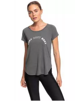 Женская спортивная Футболка Roxy Keep Training Anthracite