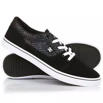 Женские Кеды кроссовки Dc Tonik W Se Black/Silver/Black