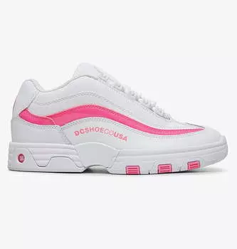 Женские Кожаные Кроссовки Dc Legacy Lite White/Hot Pink