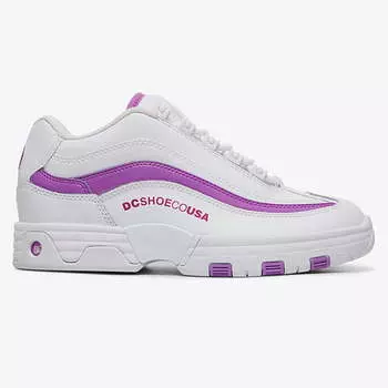 Женские Кожаные Кроссовки Dc Legacy Lite White/Purple