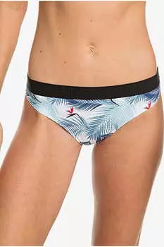 Женские Плавки Roxy Fitness Bright White Palms F