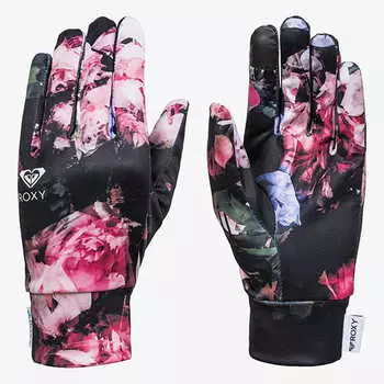 Женские Сноубордические Перчатки Roxy Hydrosmart True Black Blooming