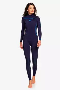Женский гидрокостюм с молнией на груди Roxy 3/2mm Syncro GBS