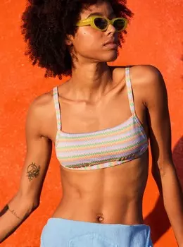 Женский лиф бикини Wavy Stripe