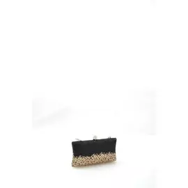 Клатч с золотым принтом