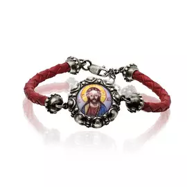 Браслет декоративный из серебра 4-064-90383