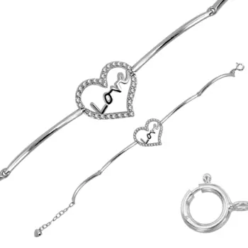 Браслет декоративный из серебра 94050059