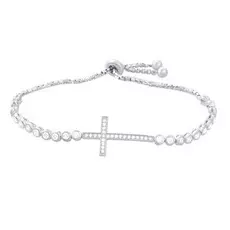 Браслет декоративный из серебра B25198_BT_002_WG