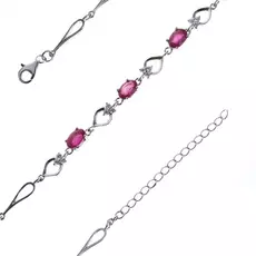 Браслет декоративный из серебра B-DRGR00620-RB