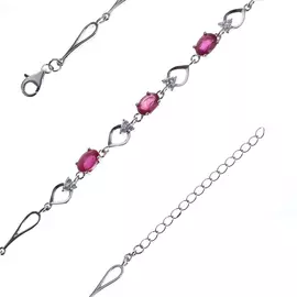 Браслет декоративный из серебра B-DRGR00620-RB