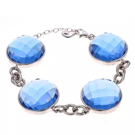 Браслет декоративный из серебра BR1028_CTAOB_WG