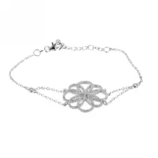 Браслет декоративный из серебра BR-H0023_001_WG