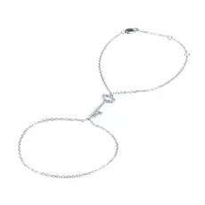 Браслет декоративный из серебра RB3638_001_WG