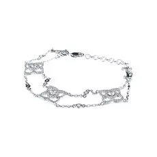 Браслет декоративный из серебра RB3639_001_WG