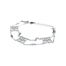 Браслет декоративный из серебра RB3639_001_WG