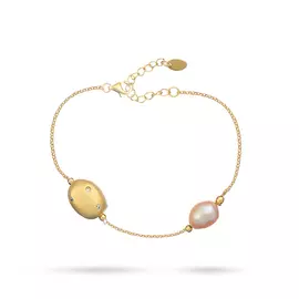 Браслет декоративный из серебра RB-B336-2-X-L-PN-X-W