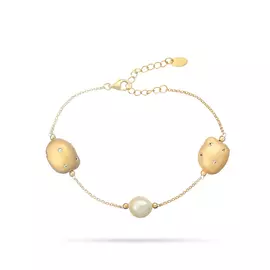 Браслет декоративный из серебра RB-B338-1-X-L-PN-X-W