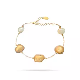 Браслет декоративный из серебра RB-B342-1-X-L-PN-X-W