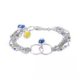 Браслет декоративный из серебра SB00208-1B_JD_KI_WG