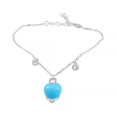 Браслет декоративный из серебра SB30885-BR_BT_ENAM_001_WG