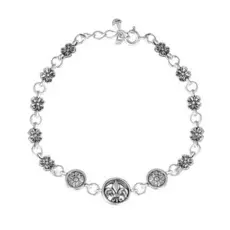 Браслет декоративный из серебра сн906л