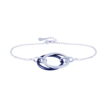 Браслет декоративный из серебра TC-B00819-Вl-W-X-X-W