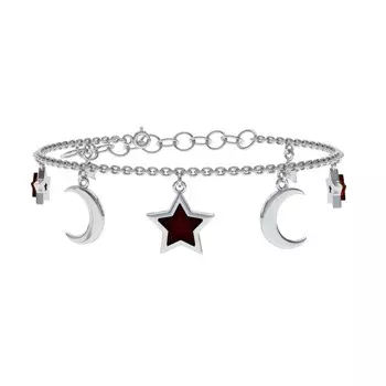 Браслет декоративный из серебра W10011RV