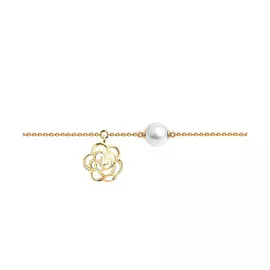 Браслет из золота с жемчугом Цветок 795036