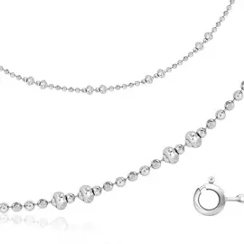 Браслет на ногу декоративный из серебра 333-157-