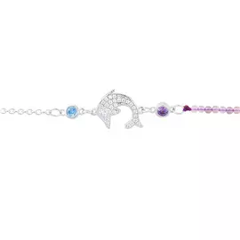 Браслет на ногу декоративный из серебра B16419_BT_AM_001_WG