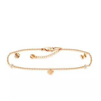 Браслет на ногу декоративный из золота 13311383