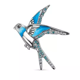 Брошь из серебра 04-2181/ЭМ32-00