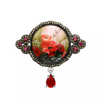 Брошь из серебра 05047324-02-6