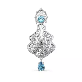 Брошь из серебра 15-351-40100