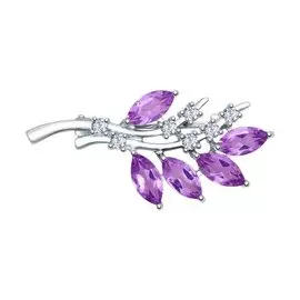 Брошь из серебра 92040011