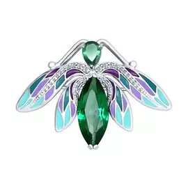 Брошь из серебра 92040051