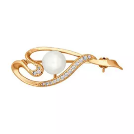 Брошь из серебра 93040006