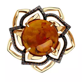 Брошь из серебра 93-340-00837-1