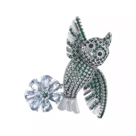 Брошь из серебра B32038-BW_BR_US_002_WG