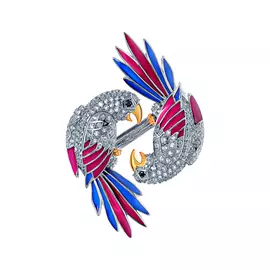 Брошь из серебра C00329_BRP_SP_ENAM_BJ