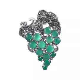 Брошь из серебра HB0482-GR_BRP_MZ_ZAG_WG