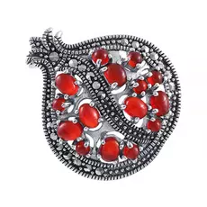 Брошь из серебра HB0740-RD_BRP_KAG_MZ_WG