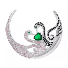 Брошь из серебра JS27-QS0050_BR_001_WG