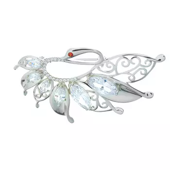 Брошь из серебра PD-Br00713-X-W-W-X-W