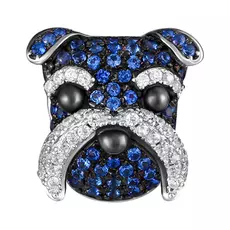 Брошь из серебра SO-B02012BC_BR_001_WG