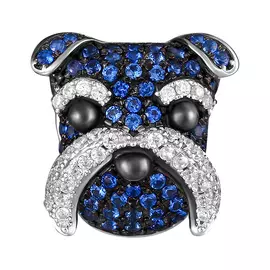 Брошь из серебра SO-B02012BC_BR_001_WG