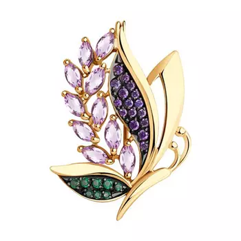 Брошь из золота 040285